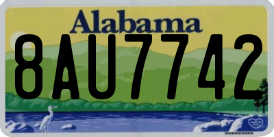 AL license plate 8AU7742
