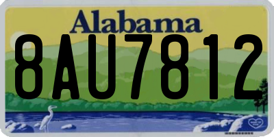 AL license plate 8AU7812