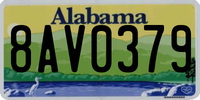 AL license plate 8AV0379