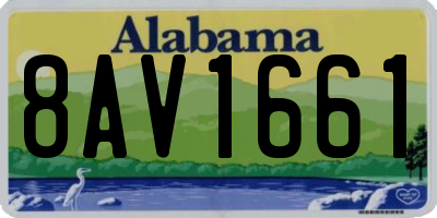 AL license plate 8AV1661