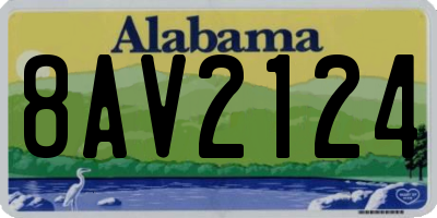 AL license plate 8AV2124