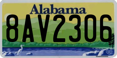 AL license plate 8AV2306