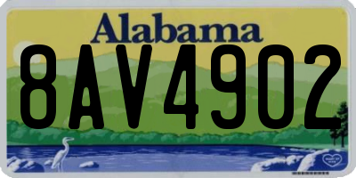 AL license plate 8AV4902