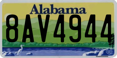 AL license plate 8AV4944
