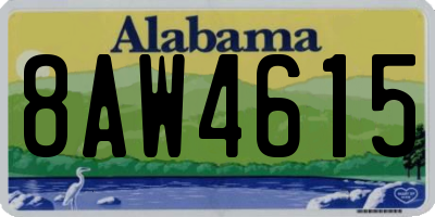 AL license plate 8AW4615