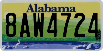 AL license plate 8AW4724