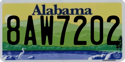 AL license plate 8AW7202