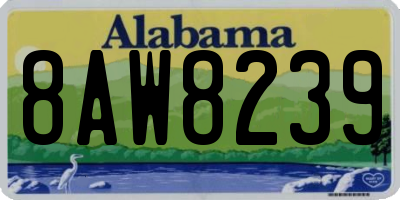 AL license plate 8AW8239