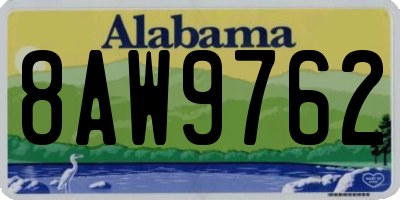 AL license plate 8AW9762