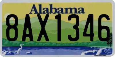 AL license plate 8AX1346