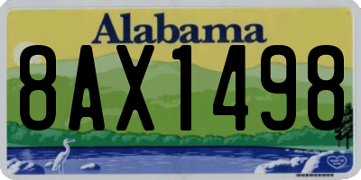 AL license plate 8AX1498
