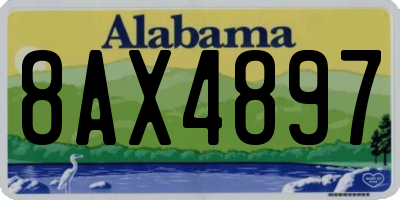 AL license plate 8AX4897