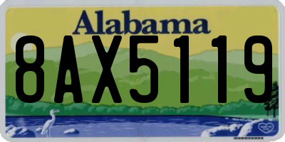 AL license plate 8AX5119