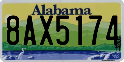 AL license plate 8AX5174