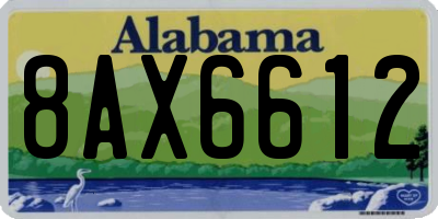 AL license plate 8AX6612