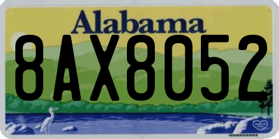AL license plate 8AX8052