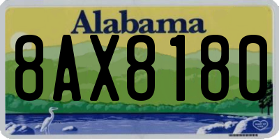 AL license plate 8AX8180
