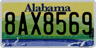 AL license plate 8AX8569