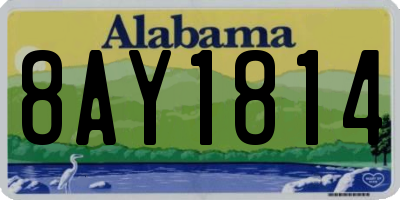 AL license plate 8AY1814