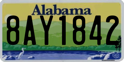 AL license plate 8AY1842