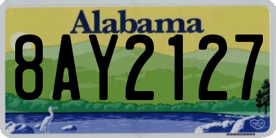 AL license plate 8AY2127