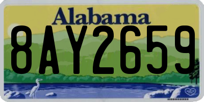 AL license plate 8AY2659