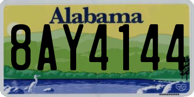 AL license plate 8AY4144