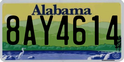 AL license plate 8AY4614