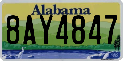 AL license plate 8AY4847