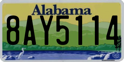 AL license plate 8AY5114