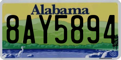 AL license plate 8AY5894