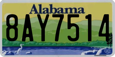 AL license plate 8AY7514