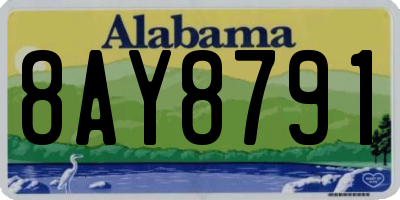 AL license plate 8AY8791