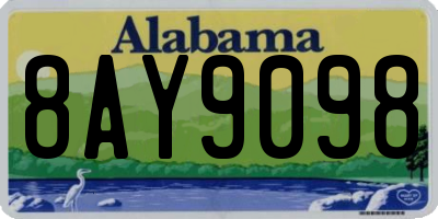 AL license plate 8AY9098