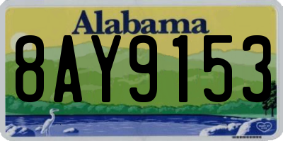 AL license plate 8AY9153