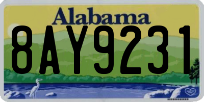 AL license plate 8AY9231