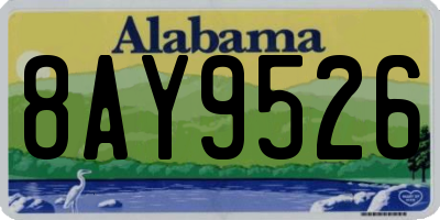 AL license plate 8AY9526