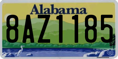 AL license plate 8AZ1185