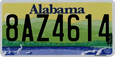 AL license plate 8AZ4614