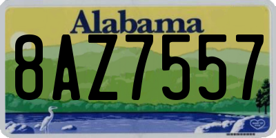 AL license plate 8AZ7557