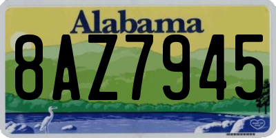 AL license plate 8AZ7945