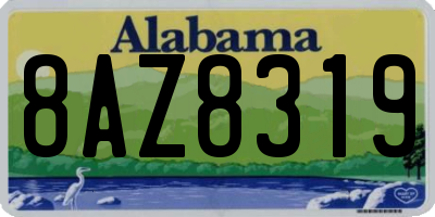 AL license plate 8AZ8319