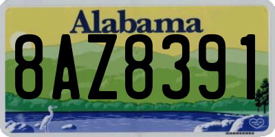 AL license plate 8AZ8391