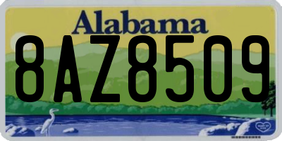AL license plate 8AZ8509