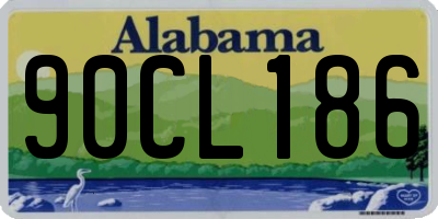 AL license plate 90CL186