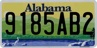 AL license plate 9185AB2
