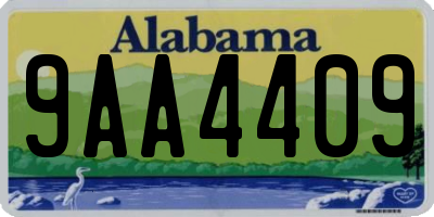 AL license plate 9AA4409