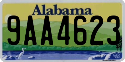 AL license plate 9AA4623