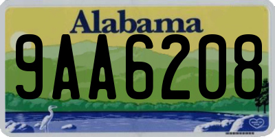 AL license plate 9AA6208