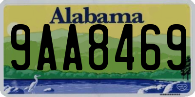 AL license plate 9AA8469
